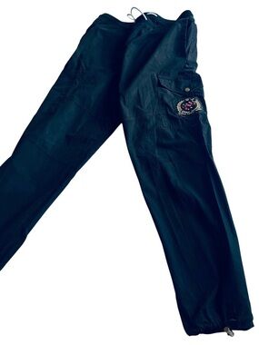 👖 Glorious Gangsta Men's Black
Cargo Trousers - Woven
Streetwear Joggers - Size